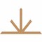 Ekena Millwork Saratoga Timber Gable Bracket, Western Red Cedar, 60"W x 38"H x 1 1/2"D x 3 1/2"F, 15/12 Pitch GBW060X38X0204SAR00SWR - alternate 1
